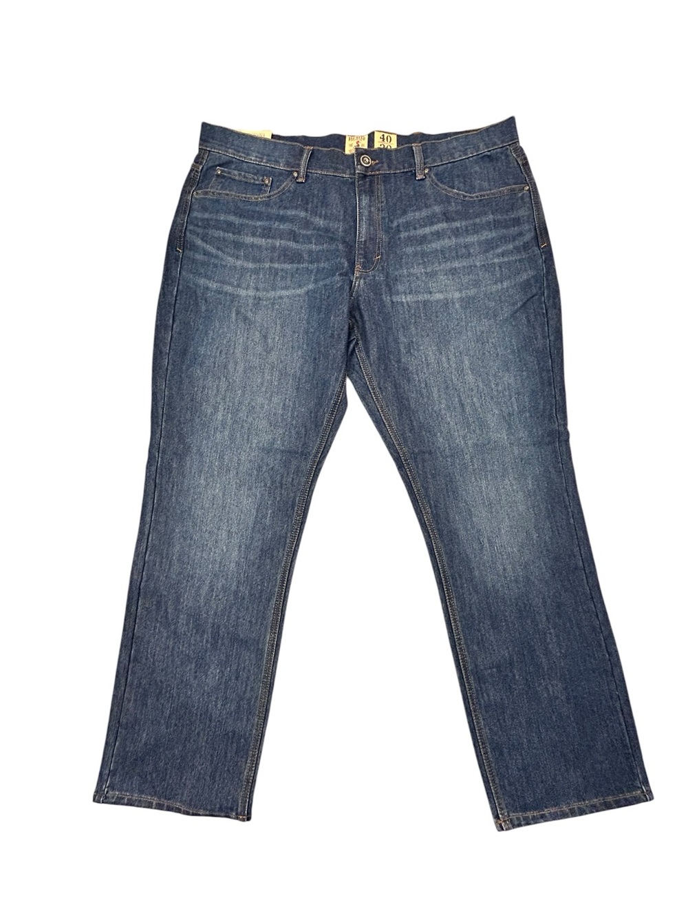 RedHead Classic Flex Fit Men's‎ Straight Leg Blue Jeans NWT 40x30 Denim Casual